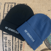 Embroidered Knit Beanie