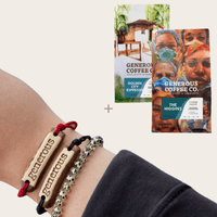 Friendship Gift Box - Coffee Bags + Friendship Bracelets