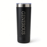 Generous 22 oz. Stainless Steel Tumbler