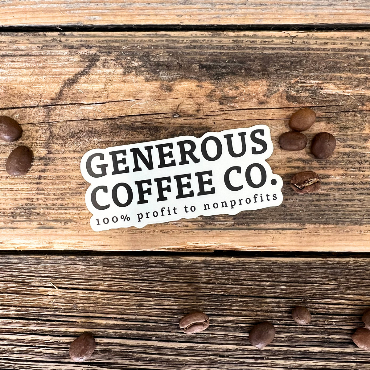 Generous Coffee Logo Sticker