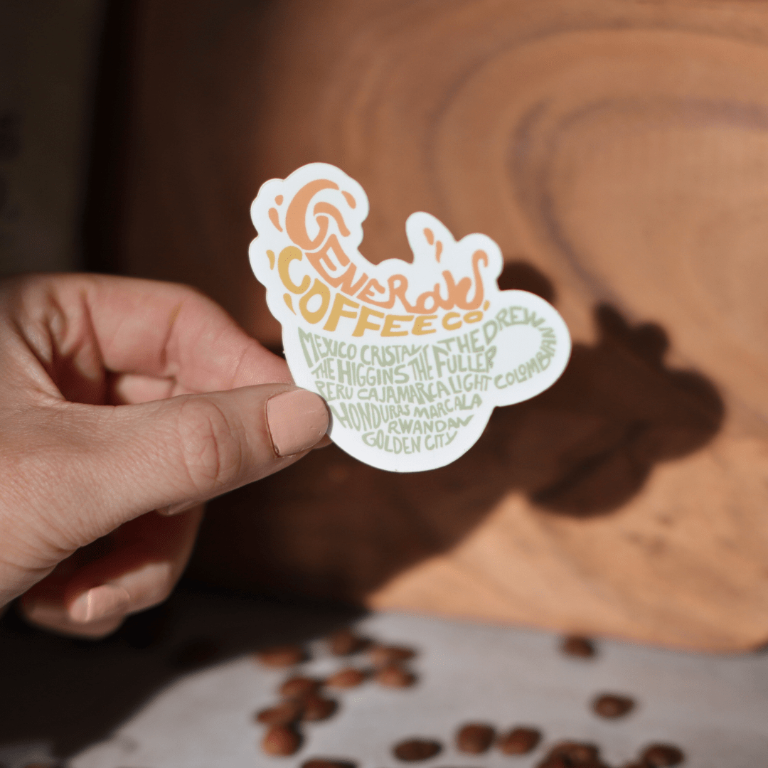 Generous Coffee Roasts Sticker