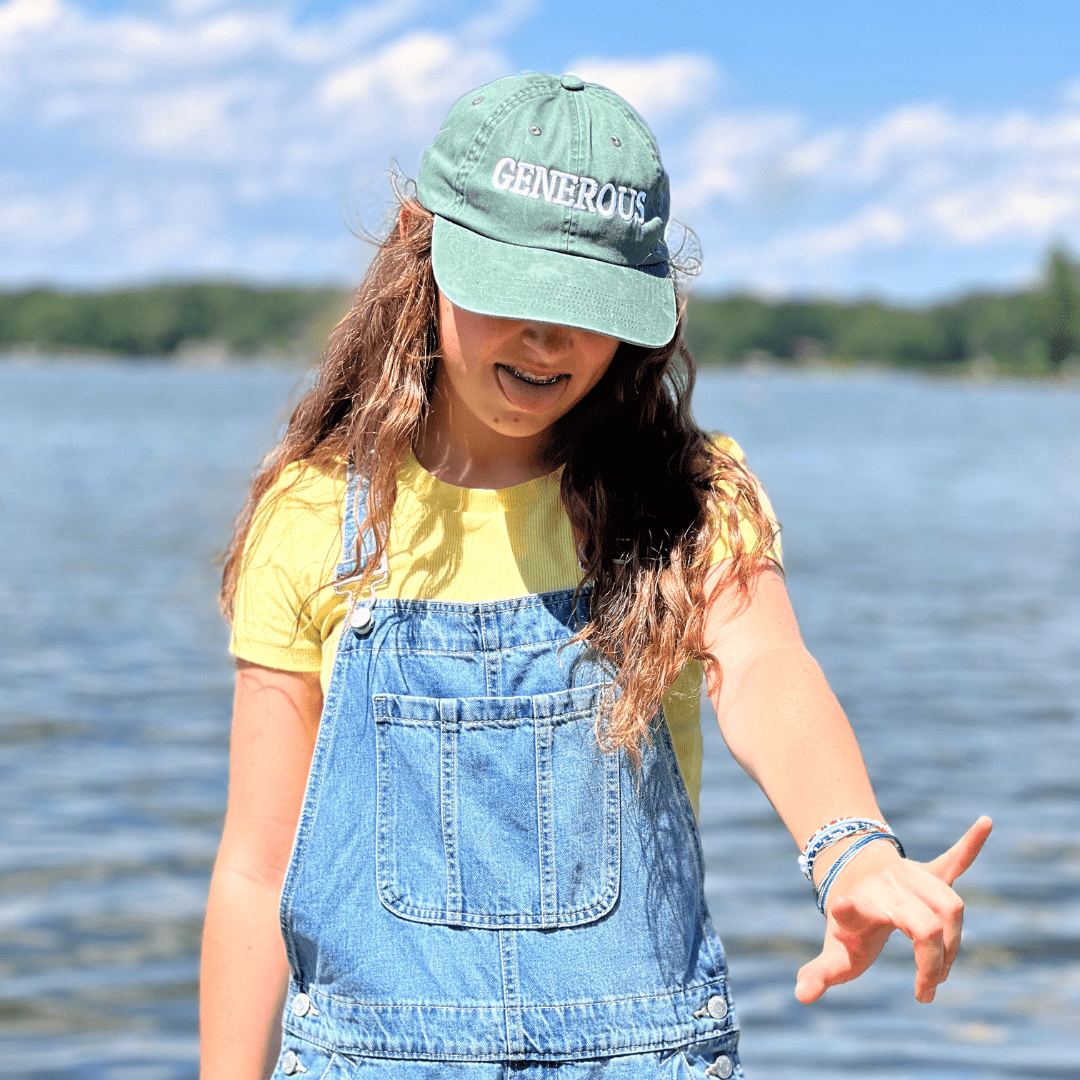 Embroidered "Generous" hat