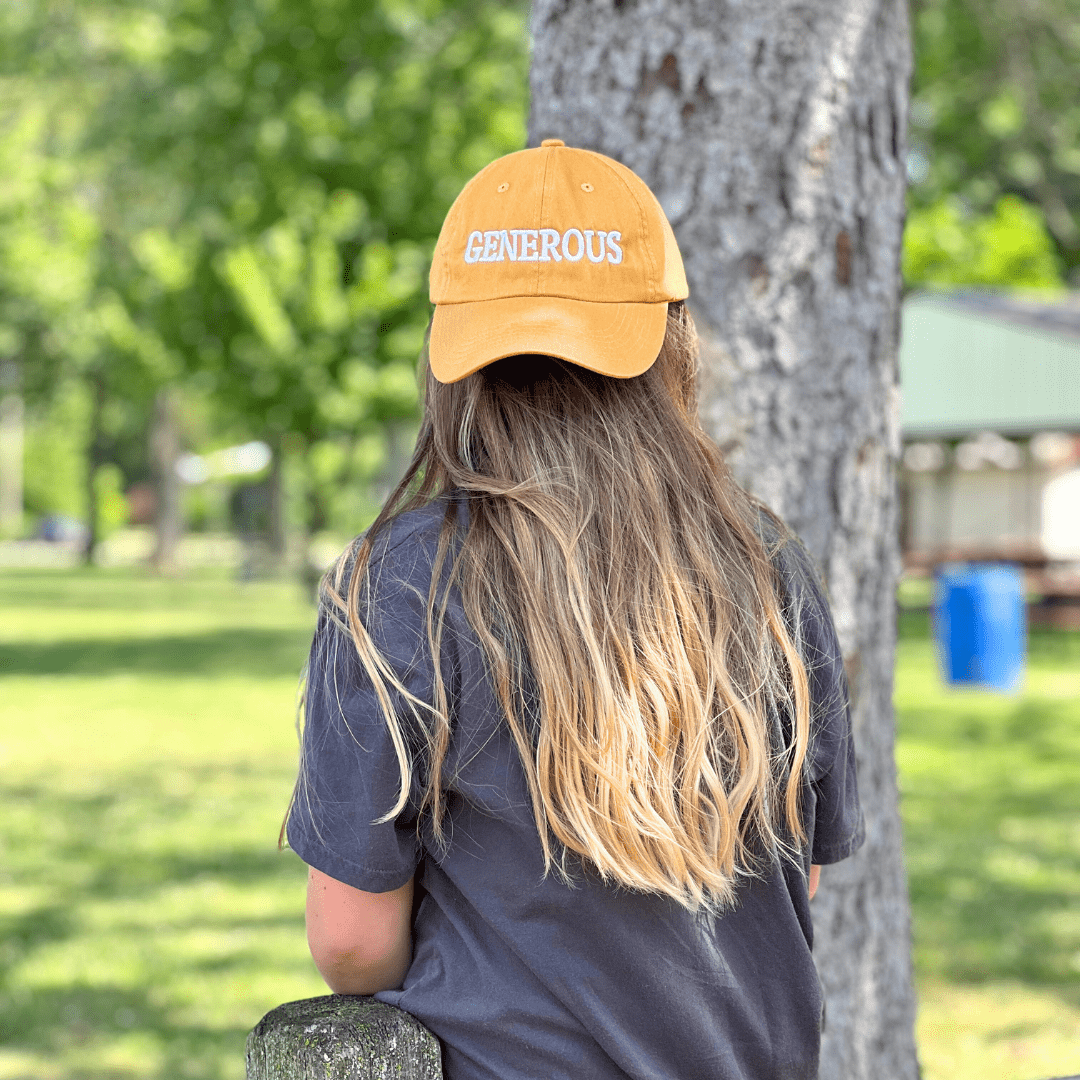 Embroidered "Generous" hat