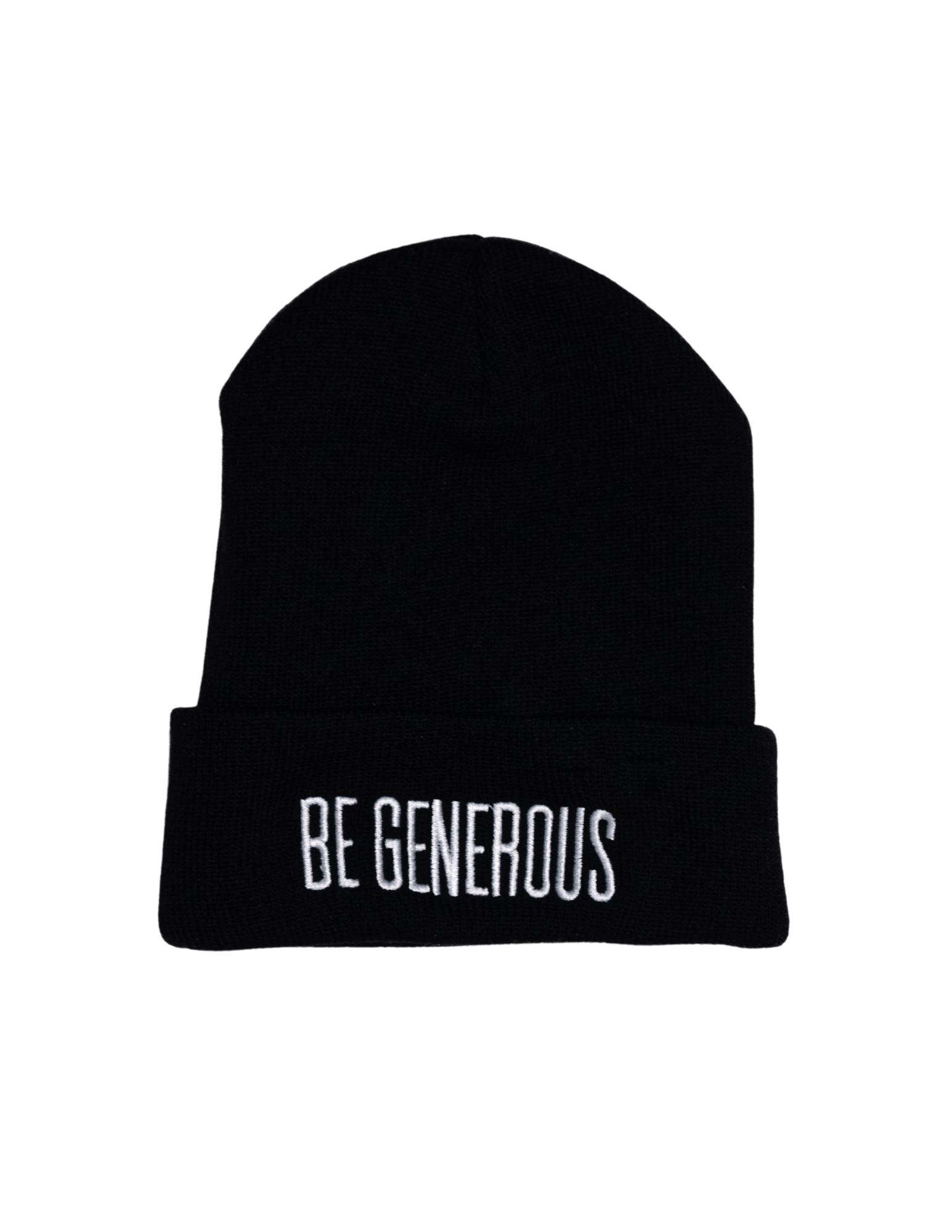 Be Generous - Embroidered Knit Beanie