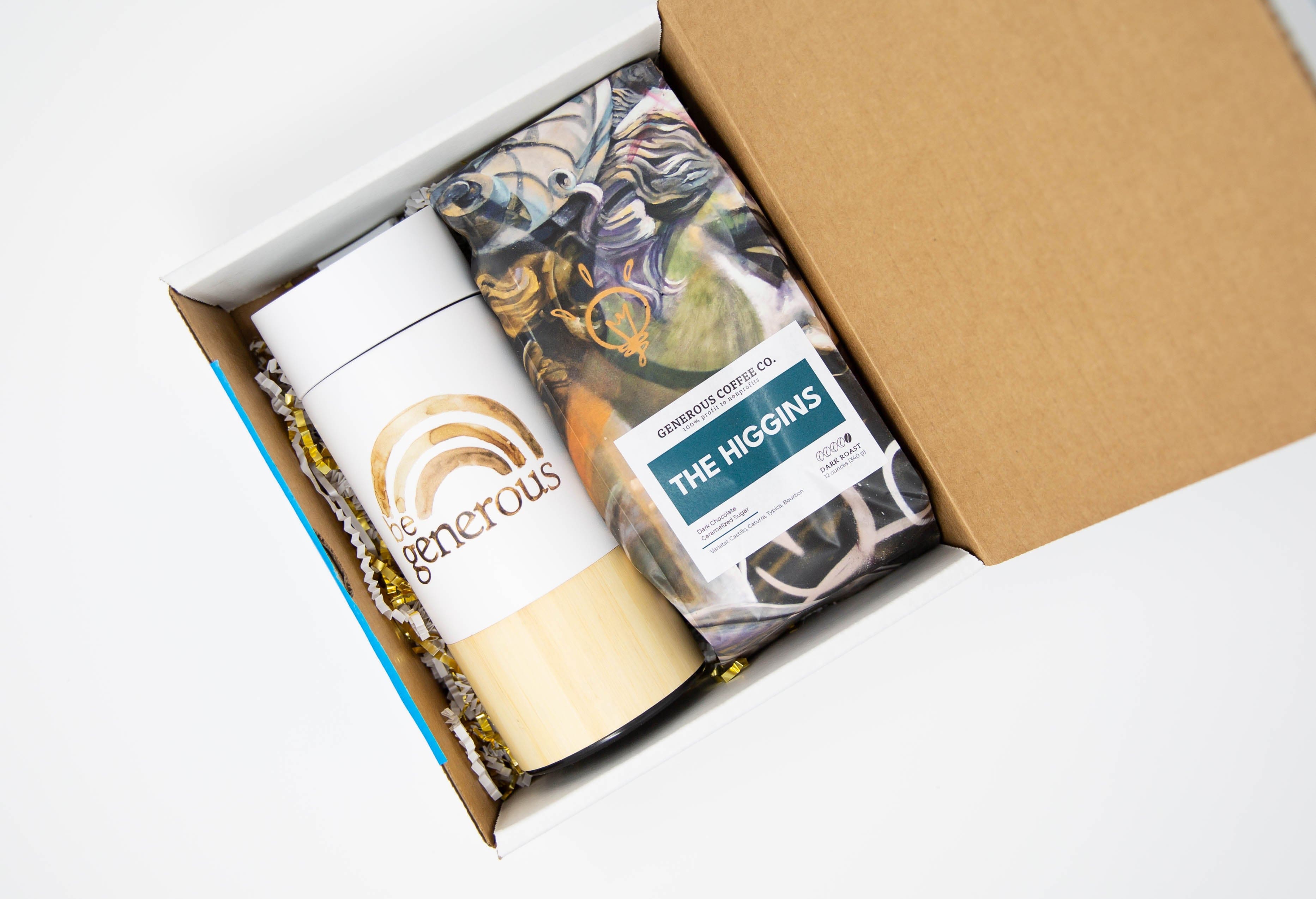 Coffee Gift Box - Coffee Bag + Groovy Tumbler