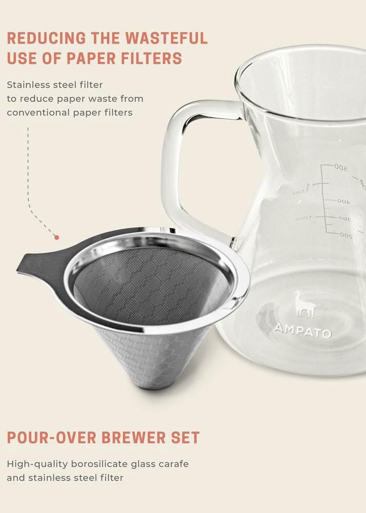 AMPATO Pour Over Kettle & Pour Over Set from Pull & Pour Coffee
